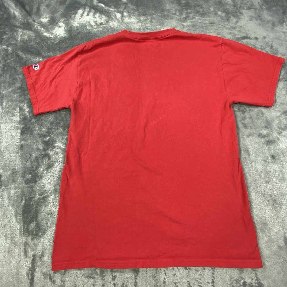 Cincinnati Bearcats Shirt Medium Red Tee Center Logo Spellout College NCAA Team - Picture 7 of 8